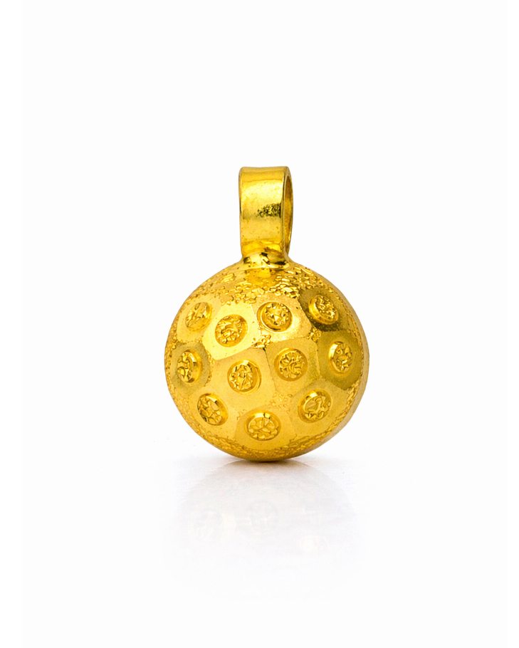 BIS Certified Real 22K Yellow Fine Gold Mangalsutra Pendant For Women