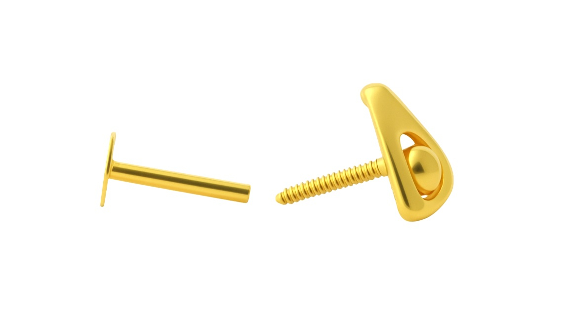 BIS Certified Real 18K Yellow Fine Gold Triangle Stud. Earrings For Women - Image 4