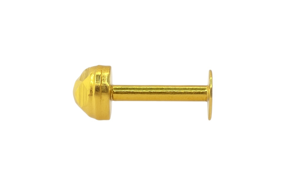 BIS Certified Real 18K Yellow Fine Gold Star Round Stud Earrings For Women - Image 3