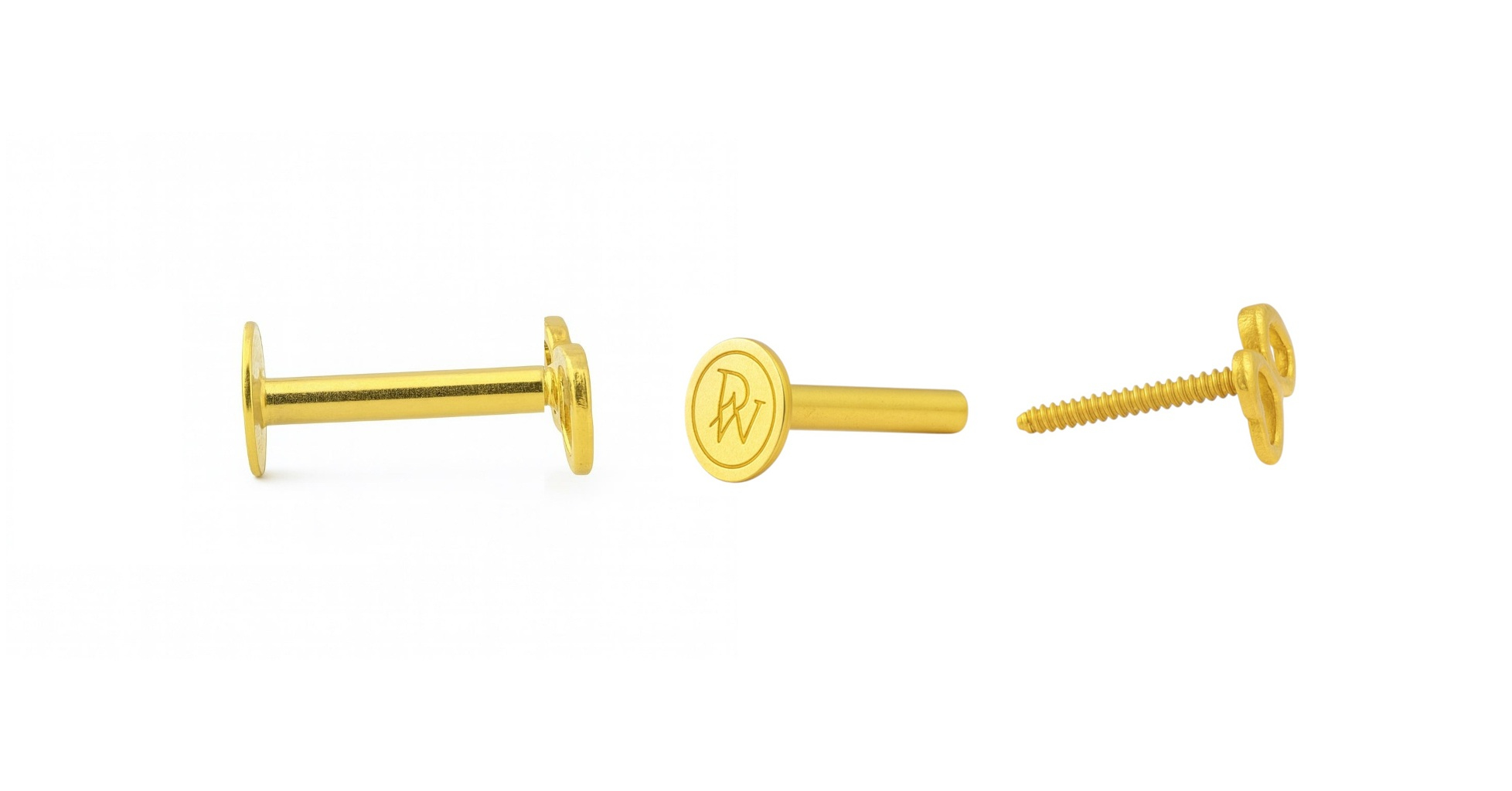 BIS Certified Real 18K Yellow Fine Gold Glasses Stud Earrings For Women - Image 4