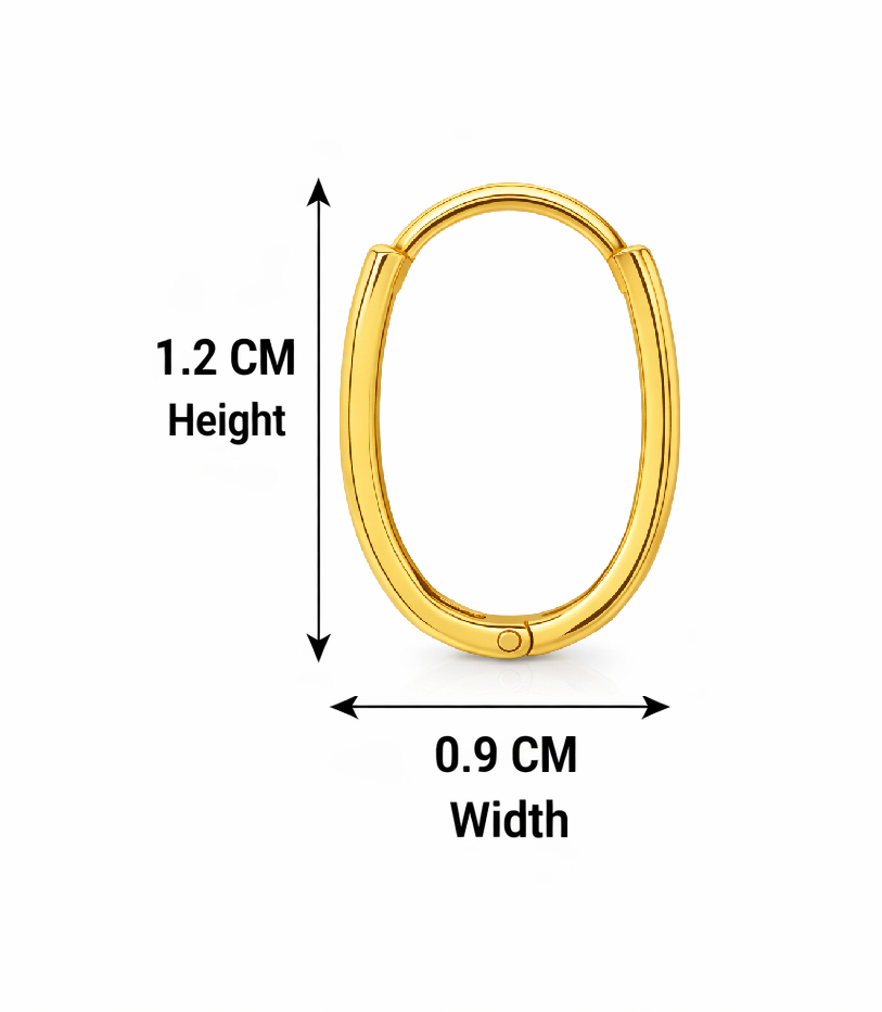 BIS Certified Real 18K Yellow Fine Gold Hoop Earrings For Women - Image 5