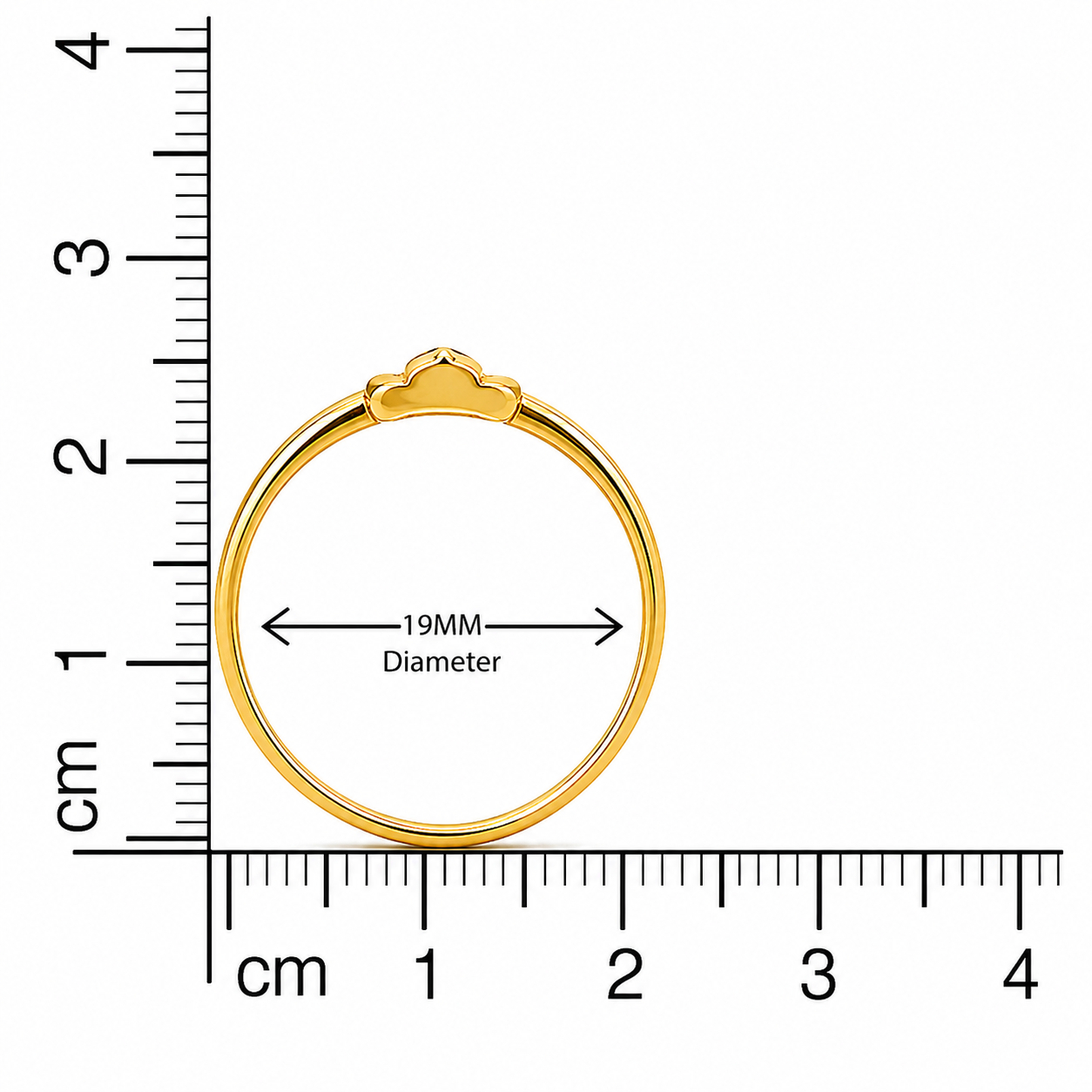 BIS Certified Real 22K Yellow Fine Gold Balaji Finger Ring For Men - Image 4