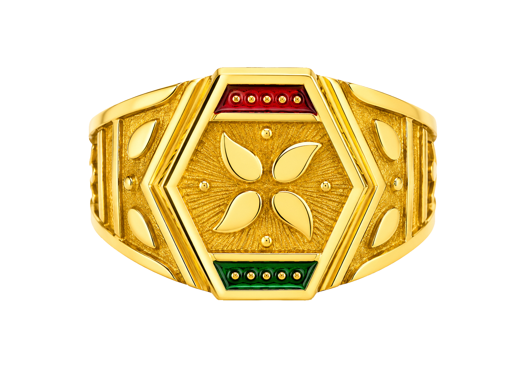 BIS Certified Real 22K Yellow Fine Gold Handmade Box Finger Ring For Men