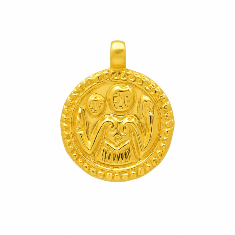 BIS Certified Real 22K Yellow Fine Gold Handmade Chain Pendant For Women