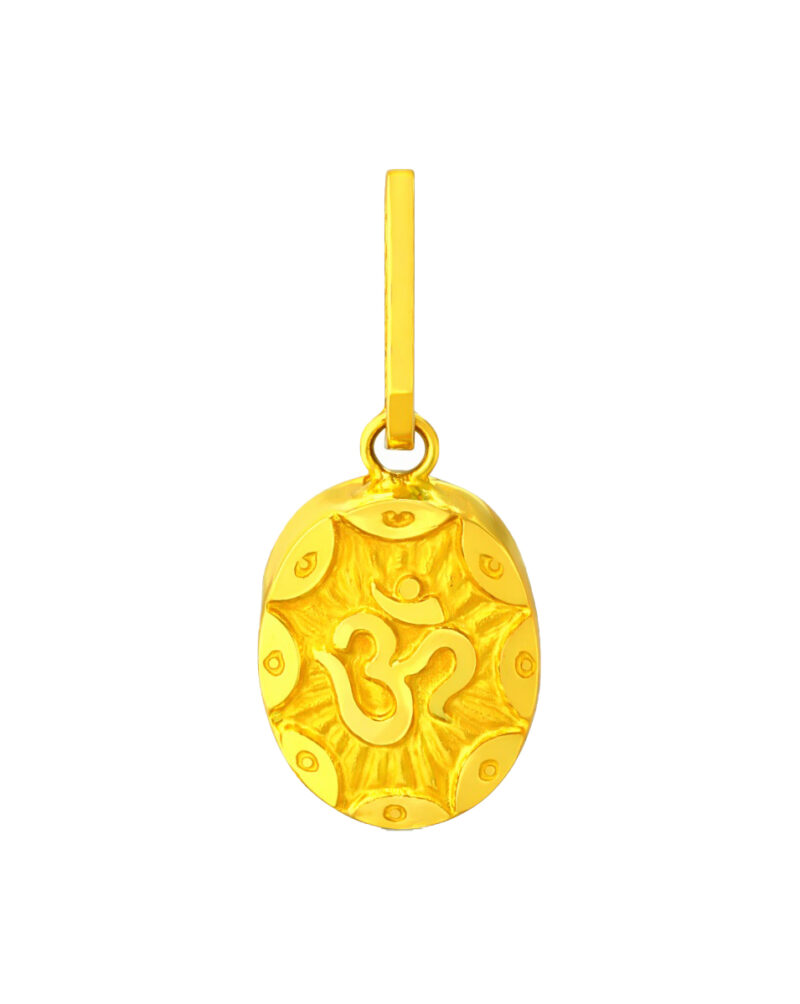 BIS Certified Real 22K Yellow Fine Gold Handmade Chain Pendant For Women