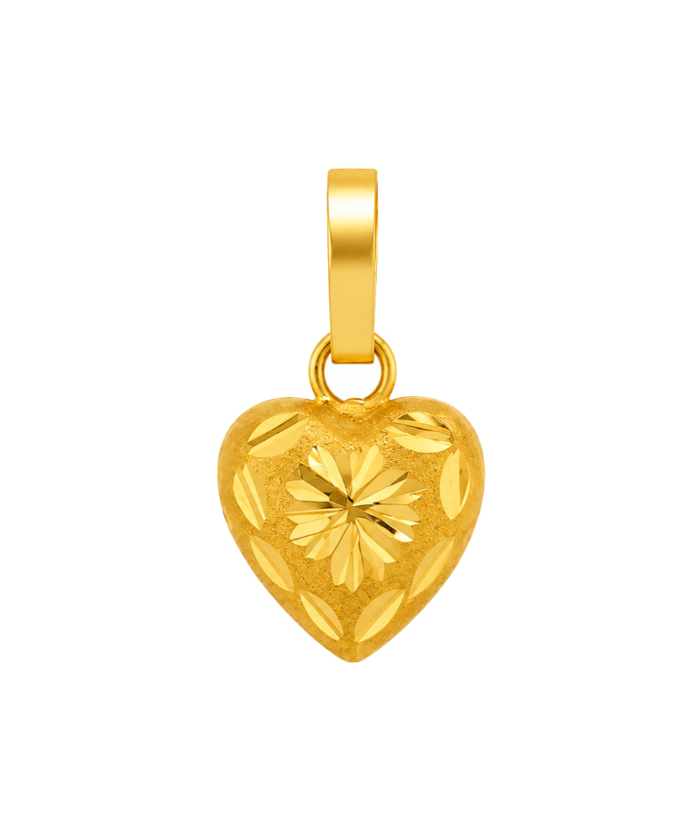 BIS Certified Real 22K Yellow Fine Gold Handmade Chain Pendant For Women