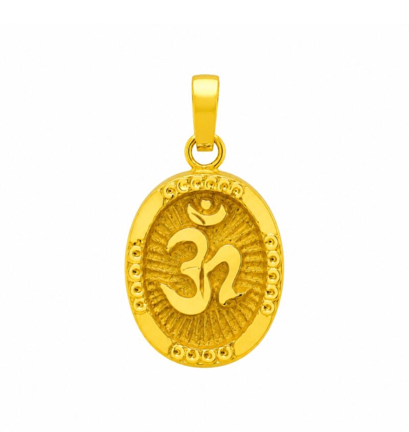 BIS Certified Real 22K Yellow Fine Gold Handmade Chain Pendant For Women