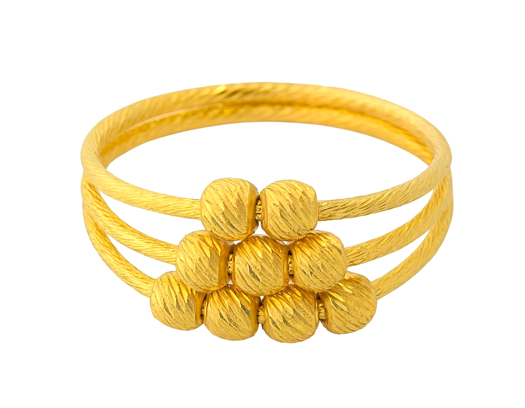 BIS Certified Real 22K Yellow Fine Gold Attractive Finger Ring For Women - Image 2