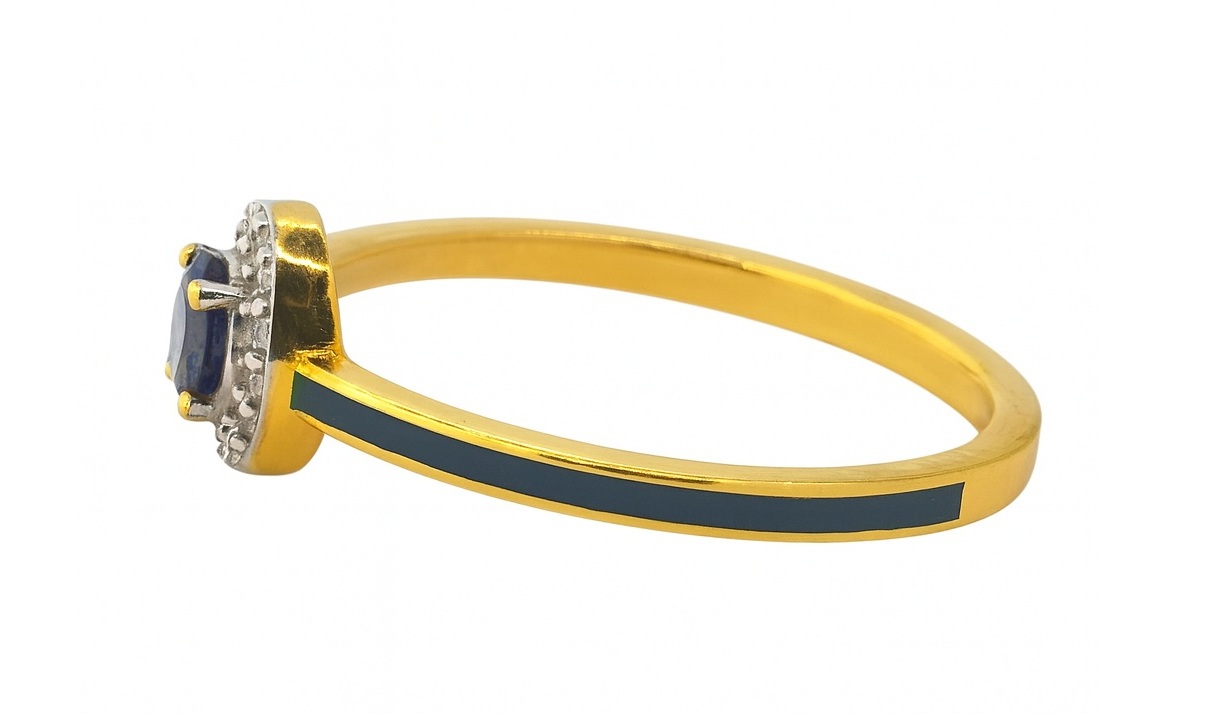 BIS Certified Real 22K Yellow Fine Gold Delightful Finger Ring For Women - Image 3