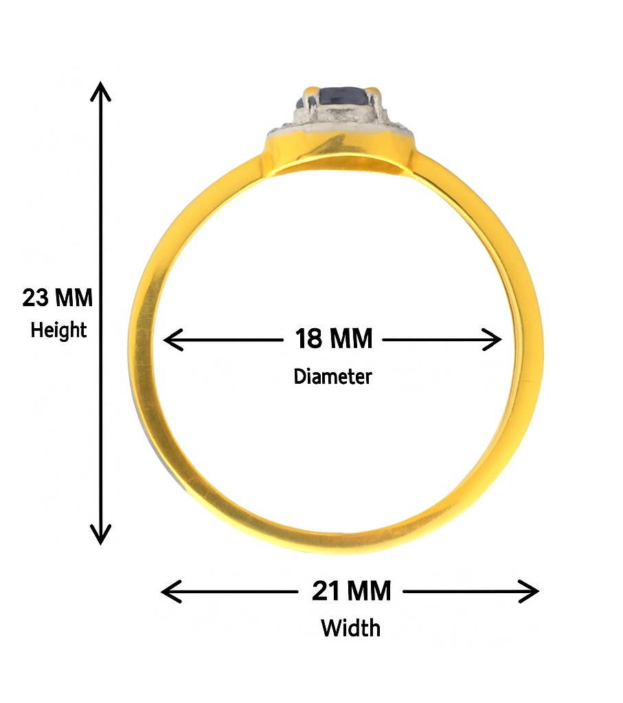 BIS Certified Real 22K Yellow Fine Gold Delightful Finger Ring For Women - Image 4