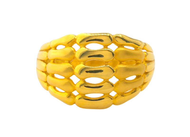 BIS Certified Real 22K Yellow Fine Gold Stunning Finger Ring For Women