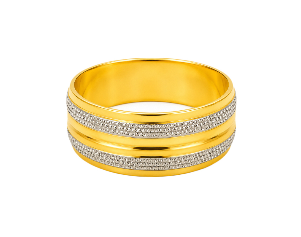 BIS Certified Real 22K Yellow Fine Gold Band Finger Ring For Women - Image 3