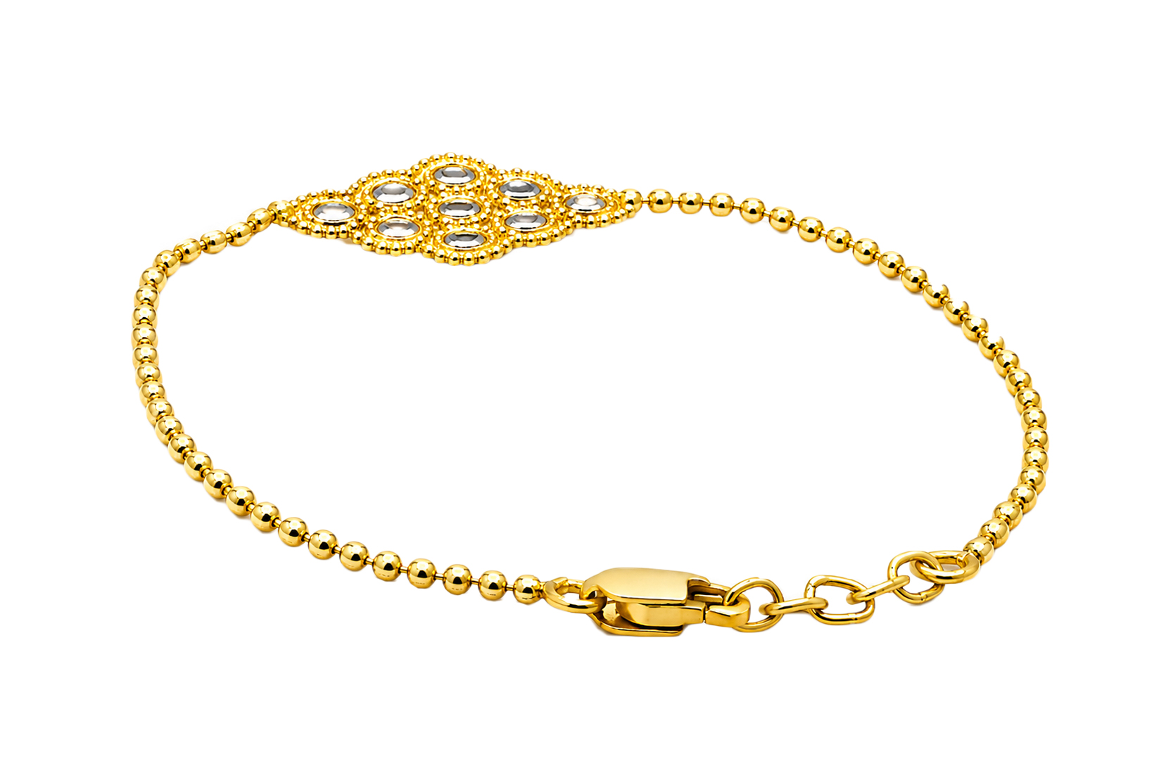 BIS Certified Real 22K Yellow Fine Gold Abstract Bracelet For Women - Image 3