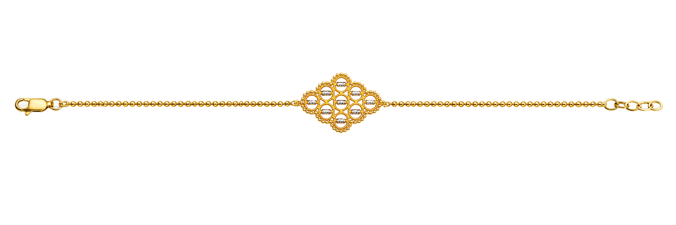 BIS Certified Real 22K Yellow Fine Gold Abstract Bracelet For Women - Image 4