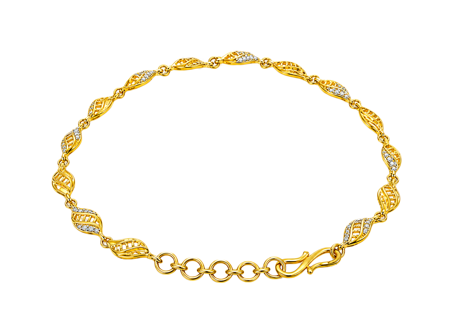 BIS Certified Real 22K Yellow Fine Gold Beauteous Bracelet For Women - Image 2