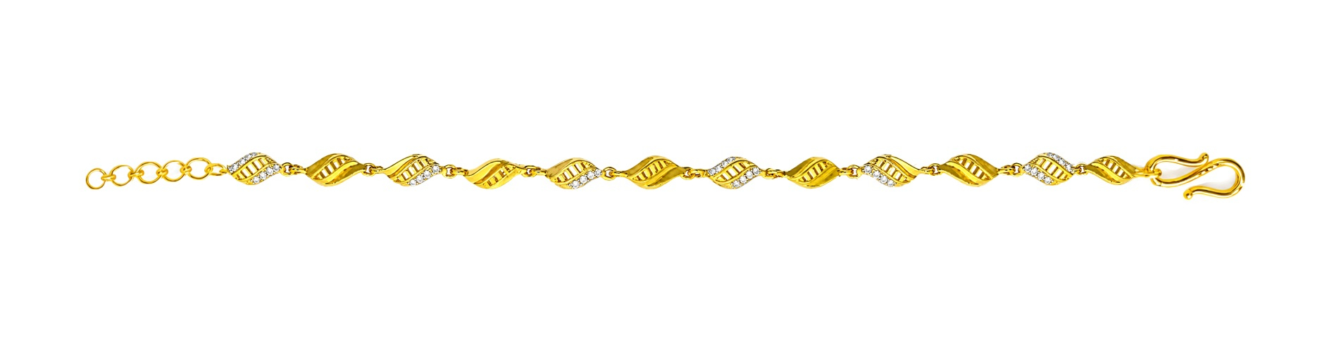 BIS Certified Real 22K Yellow Fine Gold Beauteous Bracelet For Women - Image 4