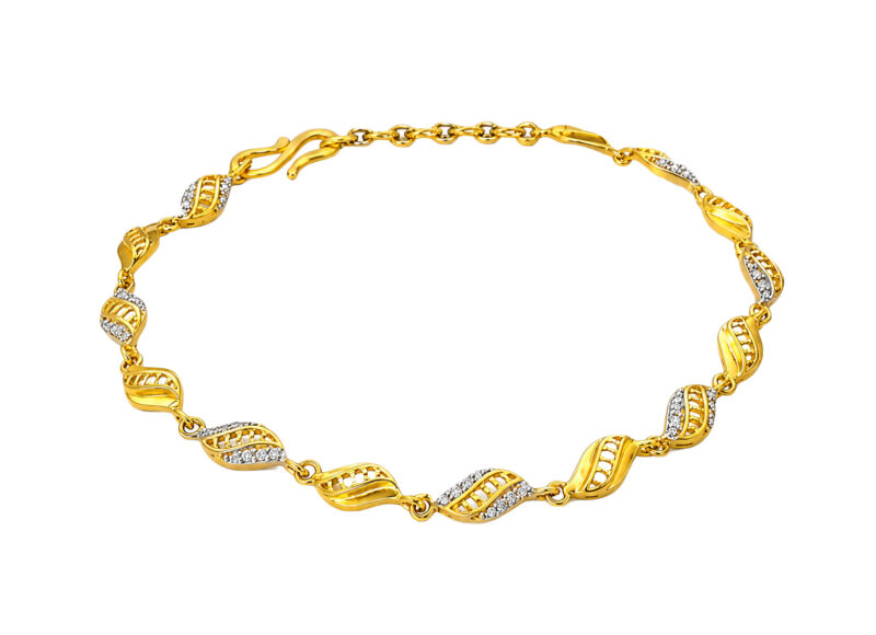 BIS Certified Real 22K Yellow Fine Gold Beauteous Bracelet For Women