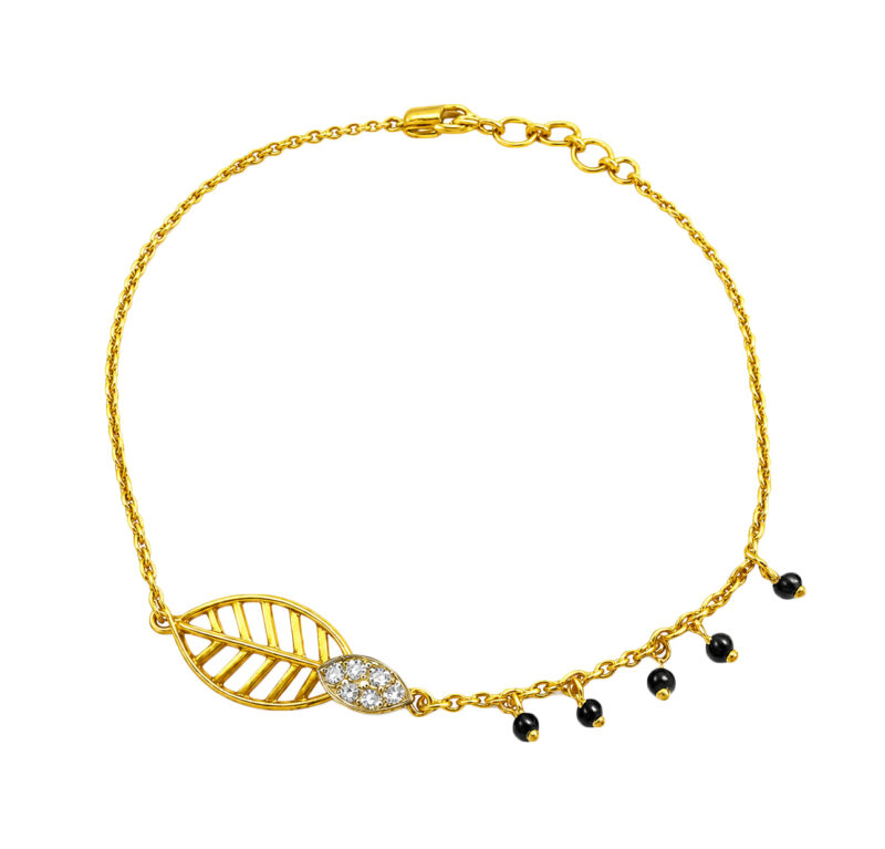 BIS Certified Real 22K Yellow Fine Gold Beautiful Bracelet For Women