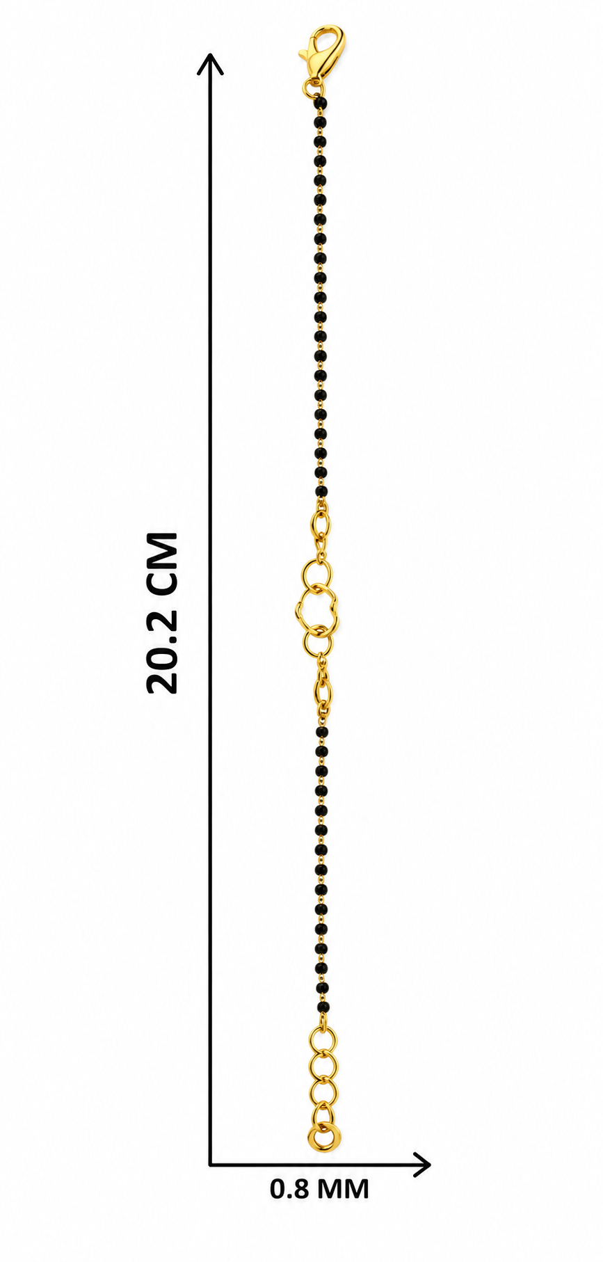 BIS Certified Real 22K Yellow Fine Gold Abstract Bracelet For Women - Image 5
