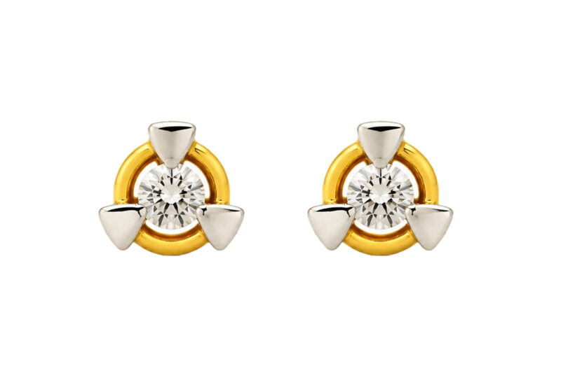 BIS Certified Real 22K Yellow Fine Gold Flower Earrings For Women